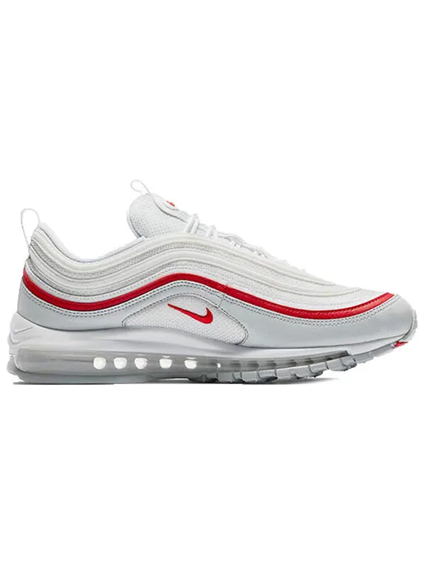 Кроссовки air max 97 'university red white' Nike — изображение 2 из 4, платиновый/красный