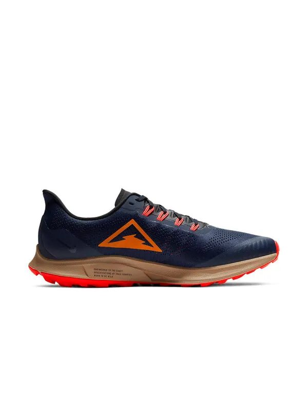 Кроссовки air zoom pegasus 36 trail 'obsidian crimson' Nike — изображение 2 из 4, черный//оранжевый