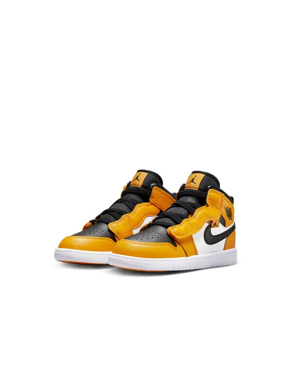 Кроссовки 1 средние альт Air Jordan — изображение 3 из 4, черный/белый/желтый