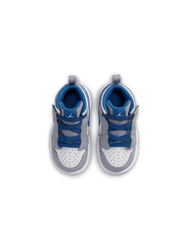 Кроссовки 1 средние альт Air Jordan — изображение 4 из 4, серый/белый/синий