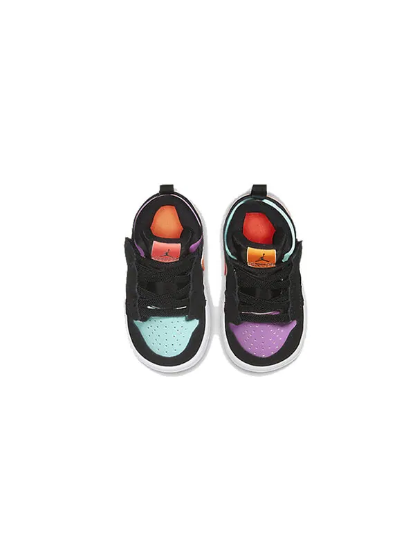 Кроссовки 1 средние альт Air Jordan — изображение 3 из 4, черный/оранжевый