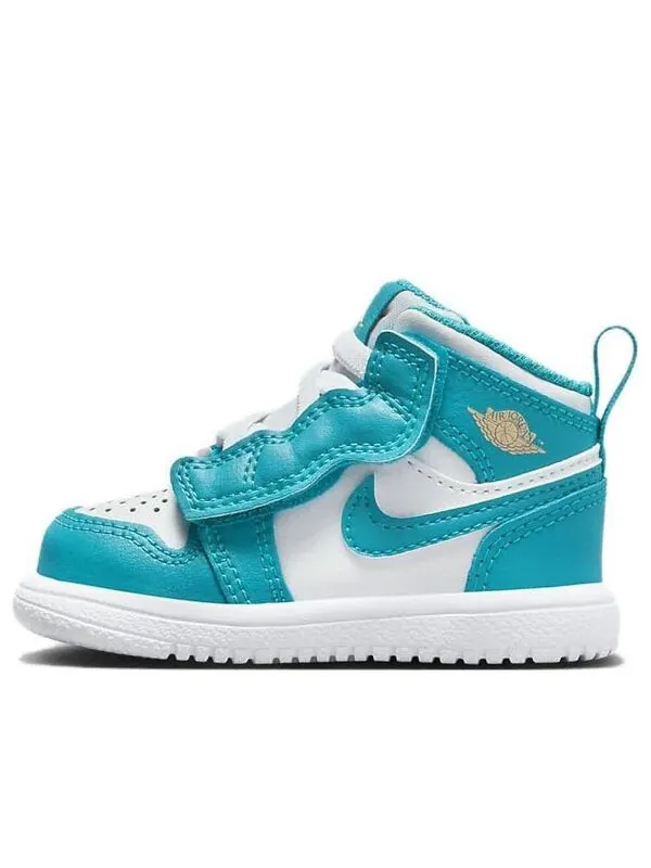 Кроссовки 1 средние Air Jordan — изображение 1 из 4, золотистый/белый