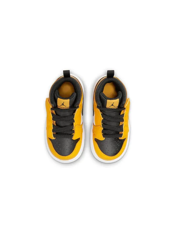 Кроссовки 1 средние альт Air Jordan — изображение 4 из 4, черный/желтый
