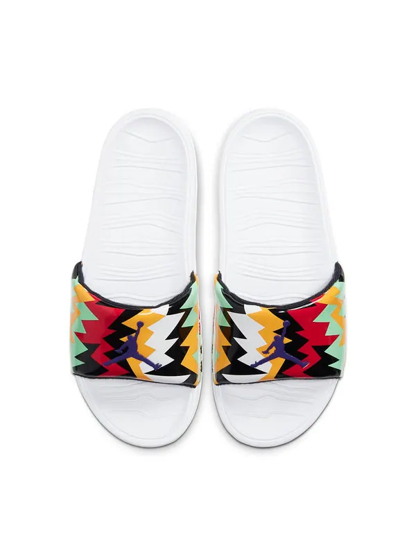 Тапочки break slide 'white multi-color' Air Jordan — изображение 3 из 4, белый