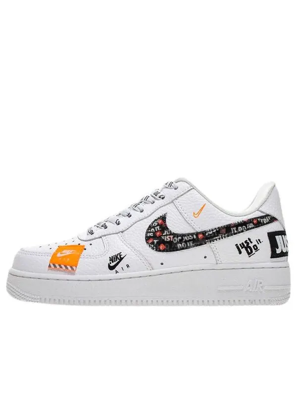 Кроссовки air force 1 low '07 prm 'just do it' Nike — изображение 1 из 4, белый/черный/оранжевый