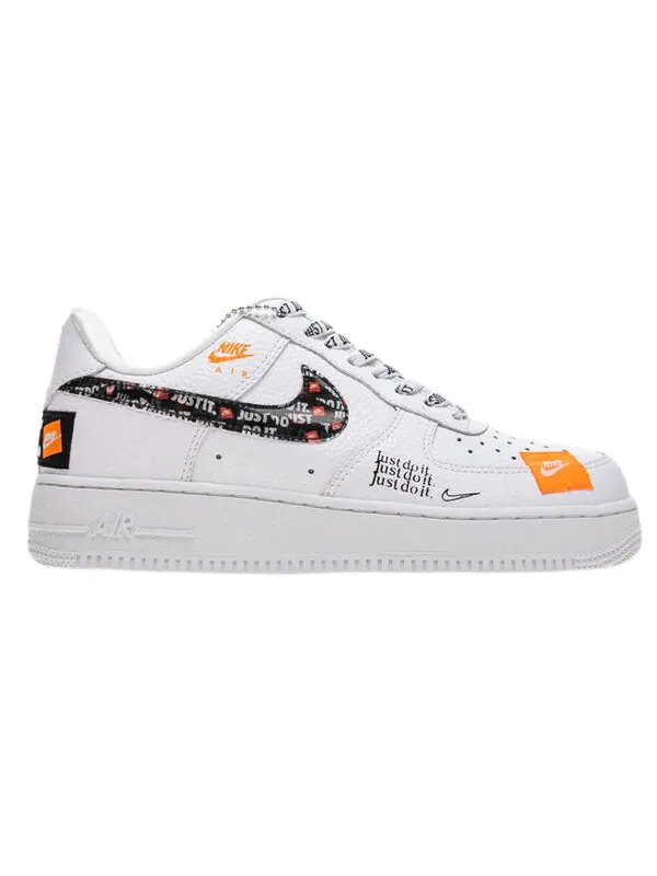 Кроссовки air force 1 low '07 prm 'just do it' Nike — изображение 2 из 4, белый/черный/оранжевый