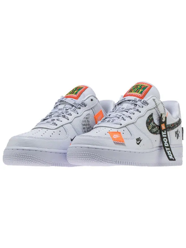 Кроссовки air force 1 low '07 prm 'just do it' Nike — изображение 3 из 4, белый/черный/оранжевый