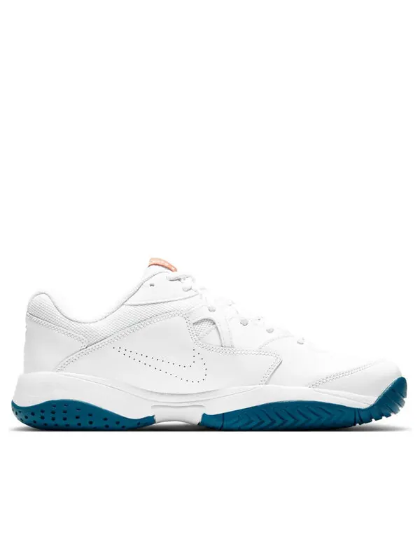 Кроссовки court lite 2 'white green abyss' Nike — изображение 2 из 4, белый/оранжевый/синий
