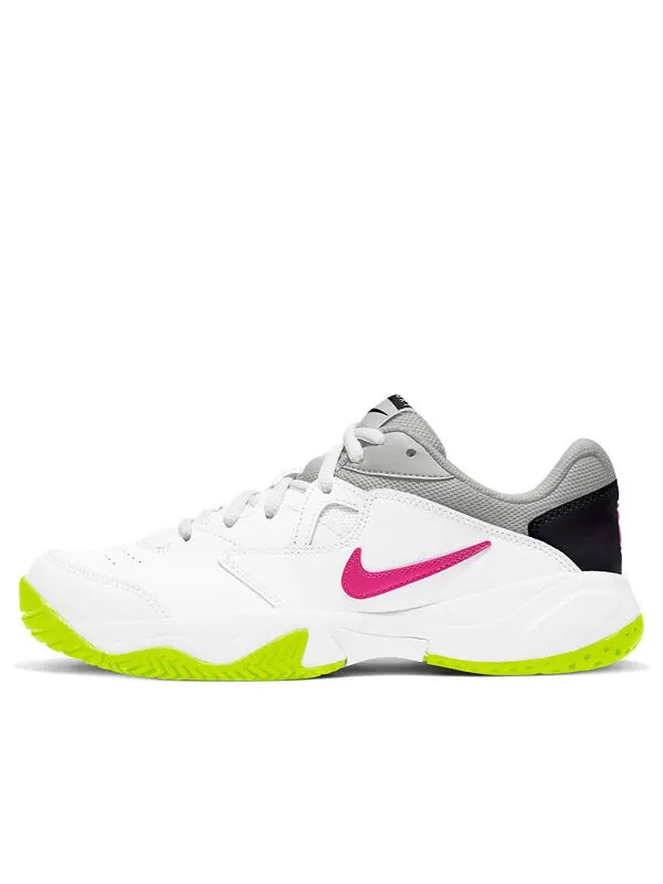 Кроссовки court lite 2 'white hot lime' Nike — изображение 1 из 3, белый, серый, розовый