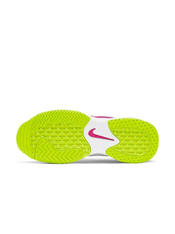 Кроссовки court lite 2 'white hot lime' Nike — изображение 3 из 3, белый, серый, розовый