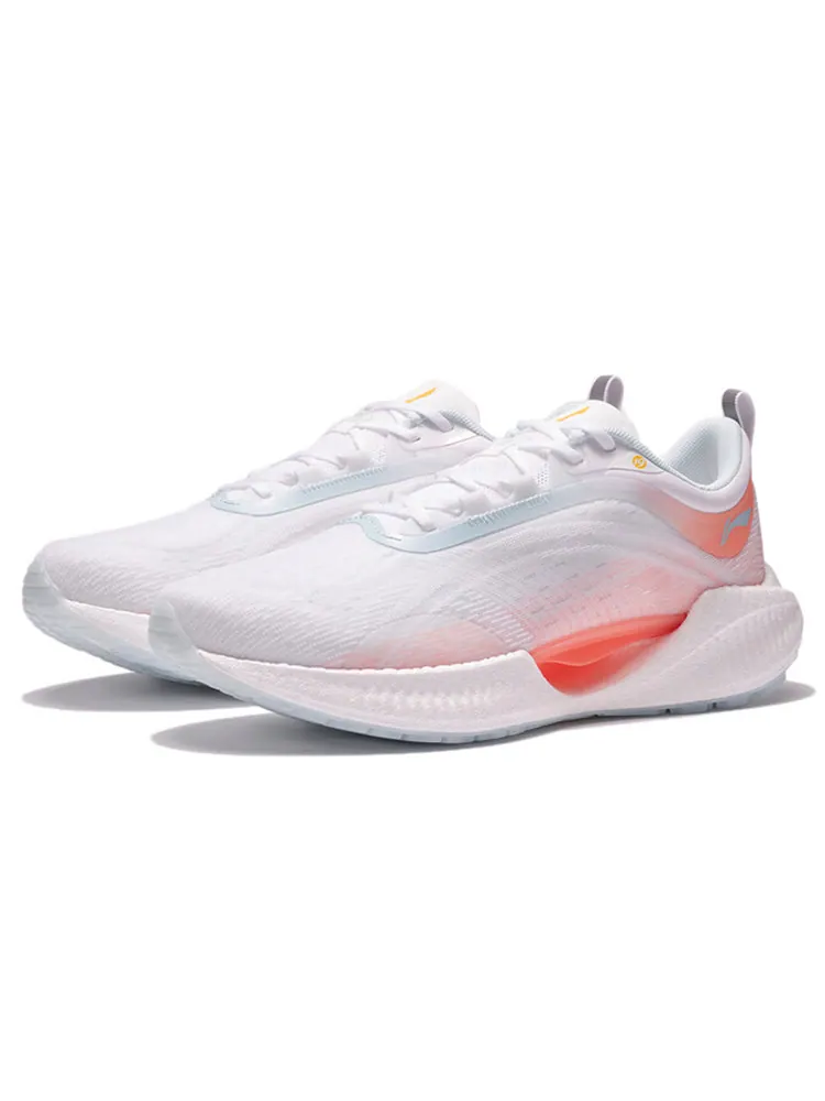 Беговые кроссовки (WMNS) Li-Ning Super Light XIX 'White Neon Pink' — изображение 3 из 5, белый