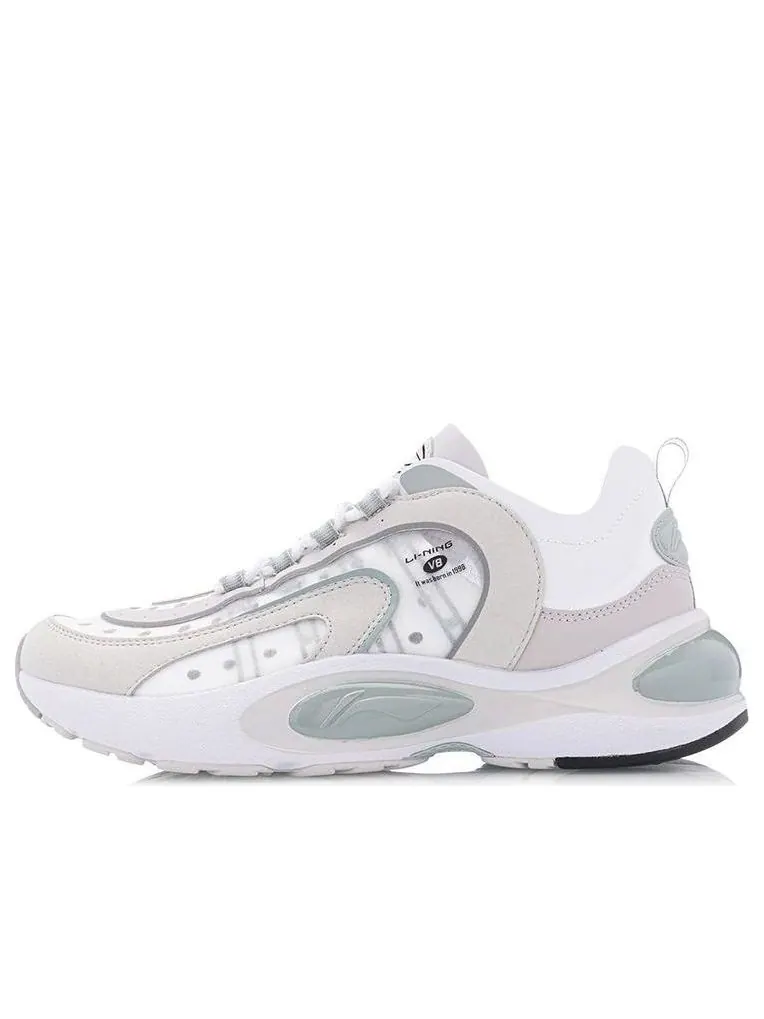 Беговые кроссовки (WMNS) Li-Ning V8 'Light Grey Pink' — изображение 1 из 7, серый