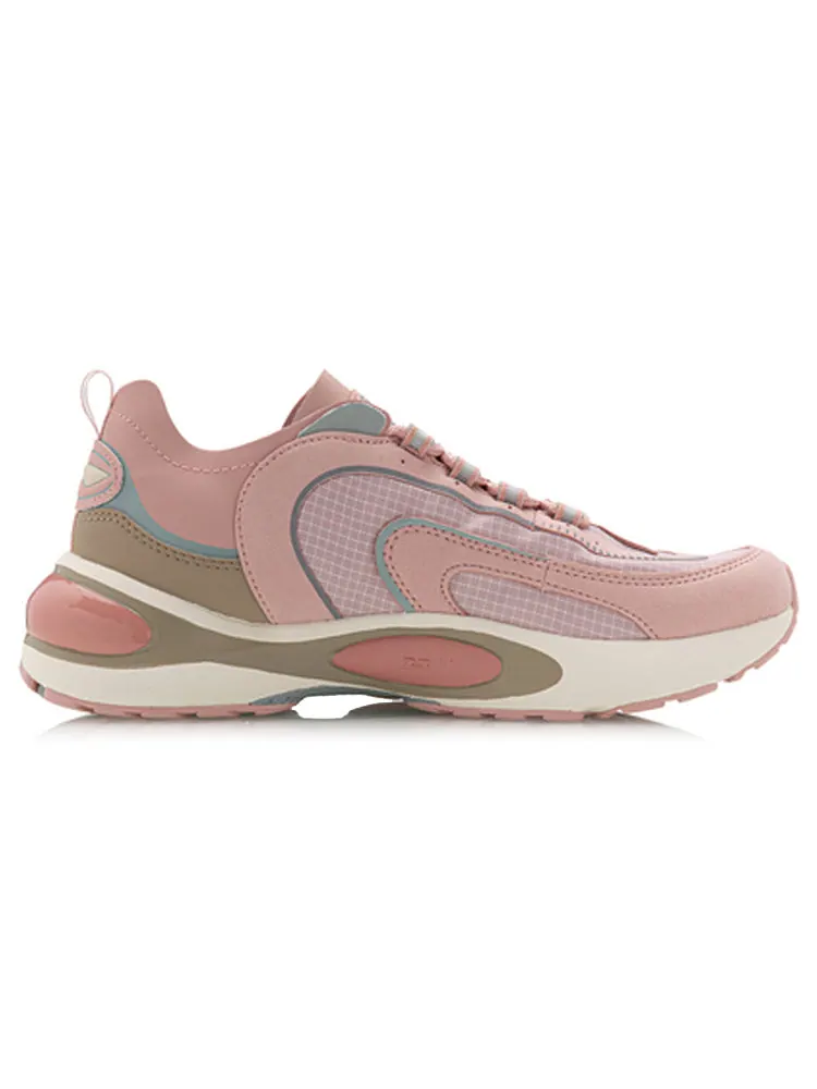 Беговые кроссовки (WMNS) Li-Ning V8 'Pink Khaki' — изображение 2 из 5