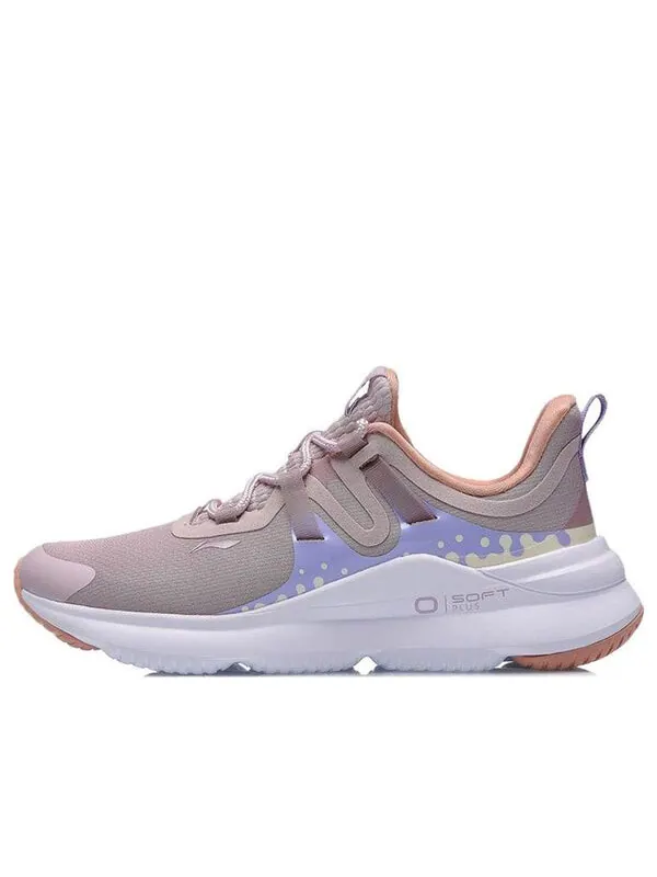 Кроссовки мягкие плюс Li-Ning — изображение 1 из 4, белый/фиолетовый