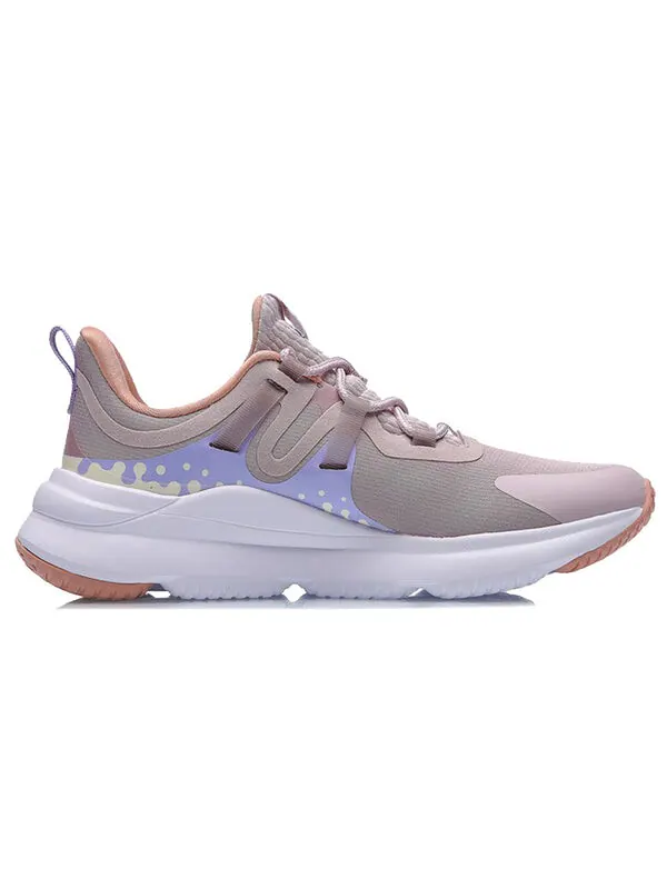 Кроссовки мягкие плюс Li-Ning — изображение 2 из 4, белый/фиолетовый
