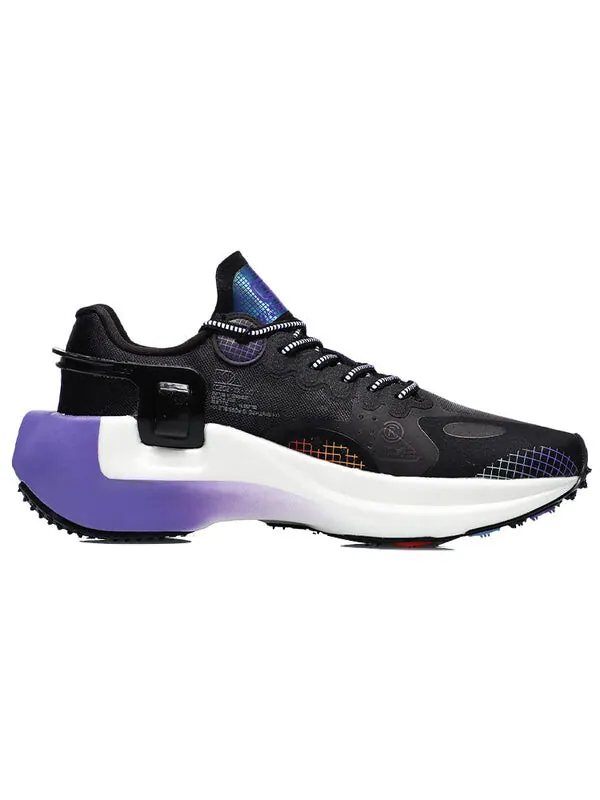Кроссовки Wind Ranger Essential Li-Ning — изображение 2 из 4, черный/фиолетовый/белый