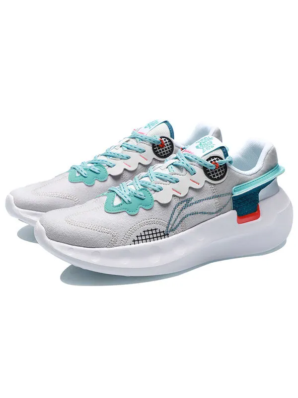 Кроссовки счастливые Li-Ning — изображение 3 из 4, серый/синий