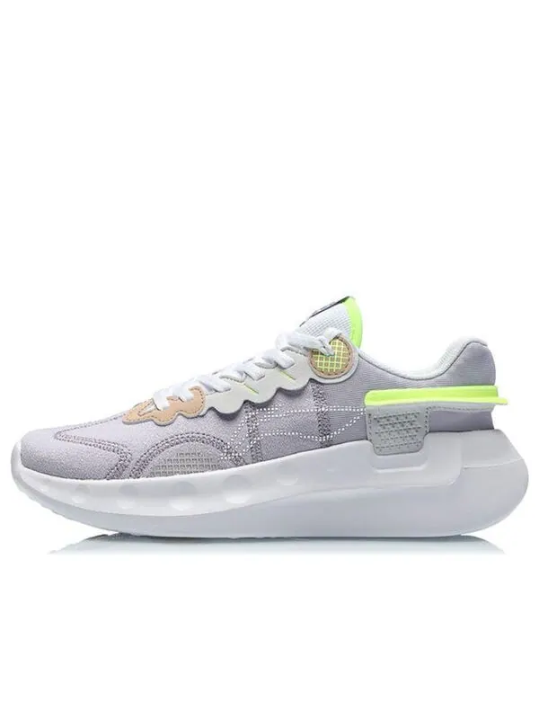 Кроссовки счастливые Li-Ning — изображение 1 из 4, серый/фиолетовый/желтый