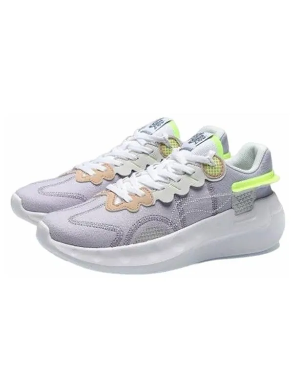 Кроссовки счастливые Li-Ning — изображение 3 из 4, серый/фиолетовый/желтый