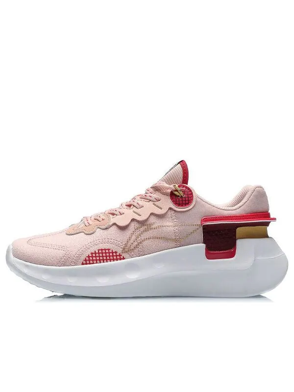 Кроссовки счастливые Li-Ning — изображение 1 из 4, розовый/красный/белый