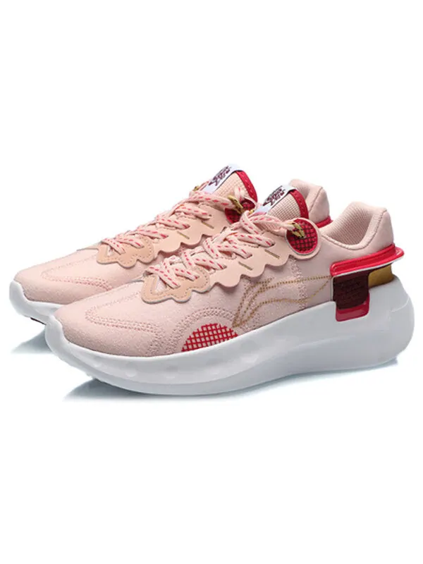Кроссовки счастливые Li-Ning — изображение 3 из 4, розовый/красный/белый