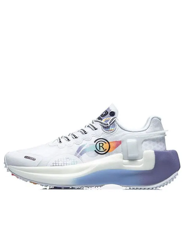 Кроссовки ветрозащитный диапазон необходимый Li-Ning — изображение 1 из 4, белый/фиолетовый/синий