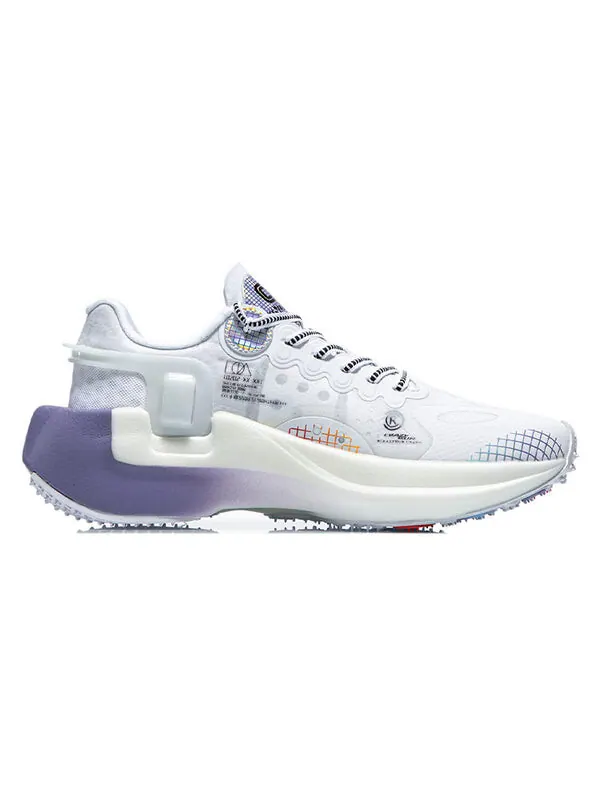 Кроссовки ветрозащитный диапазон необходимый Li-Ning — изображение 2 из 4, белый/фиолетовый/синий