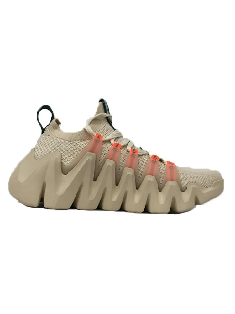 Беговые кроссовки (WMNS) Li-Ning Crazy Run Flex No Boundry 'Khaki Orange' — изображение 2 из 4, белый