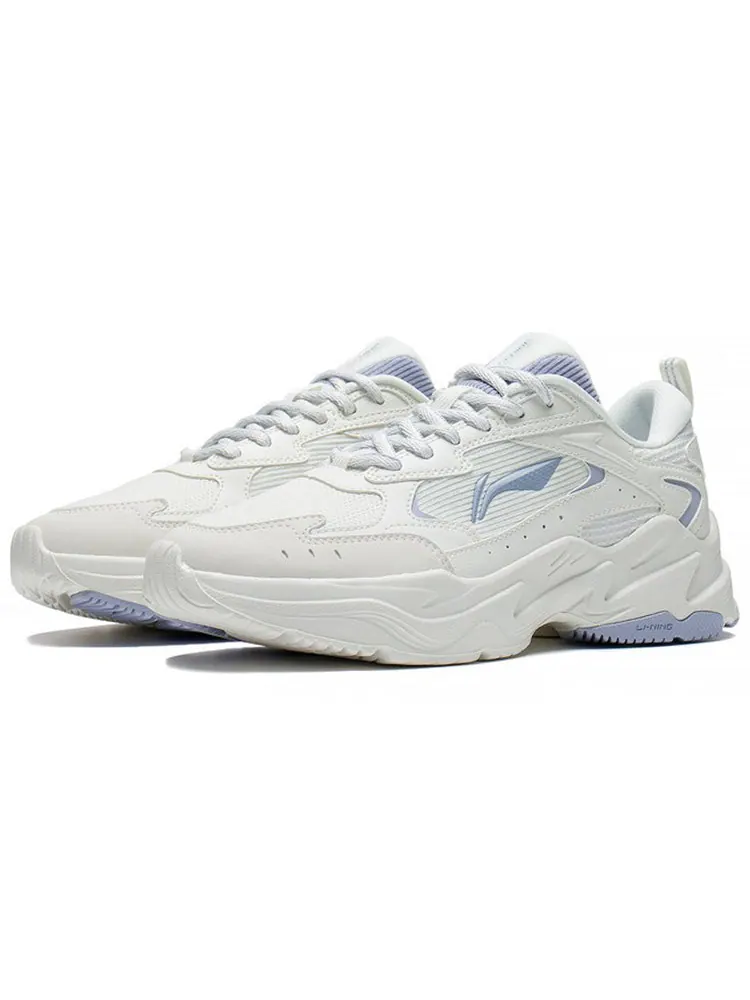 Кроссовки (WMNS) Li-Ning Qixing 'Creamy White Blue' — изображение 3 из 5, бежевый