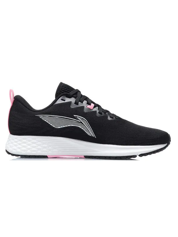 Кроссовки темная лошадка 4 Li-Ning — изображение 2 из 4, черный/белый/розовый