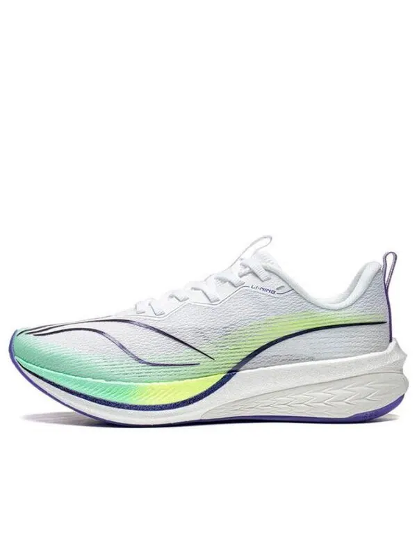 Кроссовки темная лошадка 6 Li-Ning — изображение 1 из 4, белый/зеленый/фиолетовый
