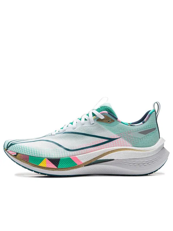 Кроссовки rouge rabbit 7 pro Li-Ning — изображение 1 из 4, белый/зеленый/мульти