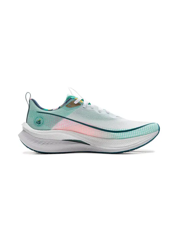 Кроссовки rouge rabbit 7 pro Li-Ning — изображение 2 из 4, белый/зеленый/мульти