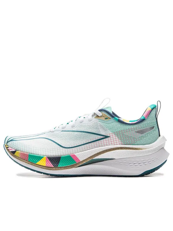 Кроссовки rouge rabbit 7 pro Li-Ning — изображение 1 из 4, белый/зеленый/мульти