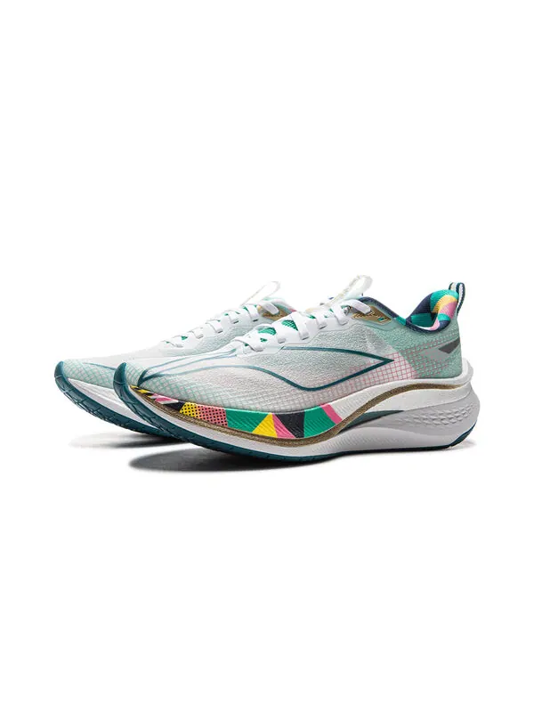 Кроссовки rouge rabbit 7 pro Li-Ning — изображение 3 из 4, белый/зеленый/мульти