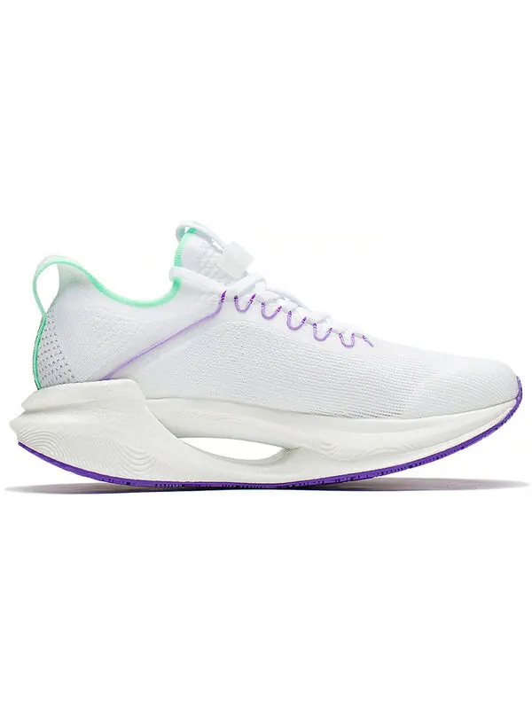Кроссовки цзюэ ин основные Li-Ning — изображение 2 из 4, белый/зеленый/фиолетовый