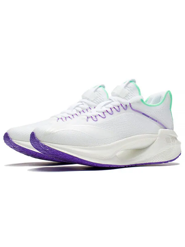 Кроссовки цзюэ ин основные Li-Ning — изображение 3 из 4, белый/зеленый/фиолетовый