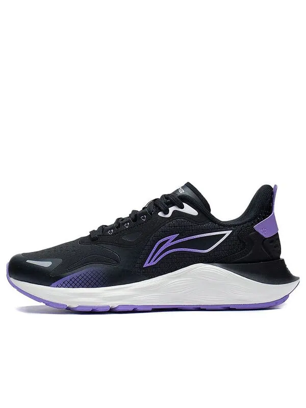 Кроссовки ежедневные беговые облака беговые кроссовки Li-Ning — изображение 1 из 4, черный/фиолетовый/белый