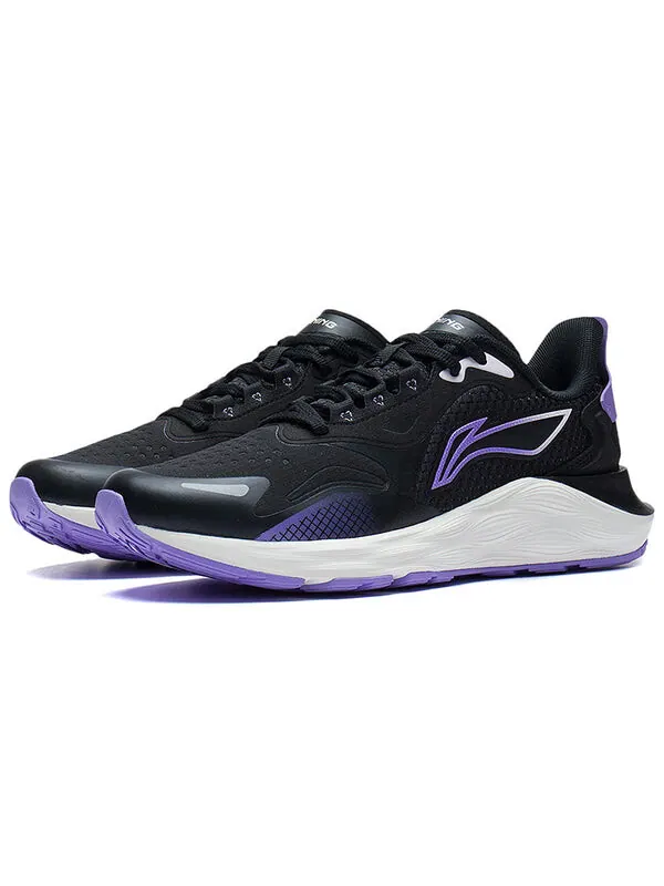 Кроссовки ежедневные беговые облака беговые кроссовки Li-Ning — изображение 3 из 4, черный/фиолетовый/белый
