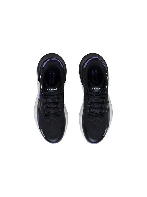 Кроссовки ежедневные беговые облака беговые кроссовки Li-Ning — изображение 4 из 4, черный/фиолетовый/белый