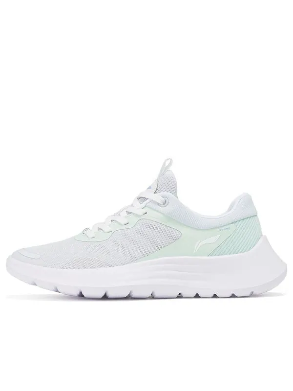 Кроссовки легкие перьевые Li-Ning — изображение 1 из 4, белый/зеленый