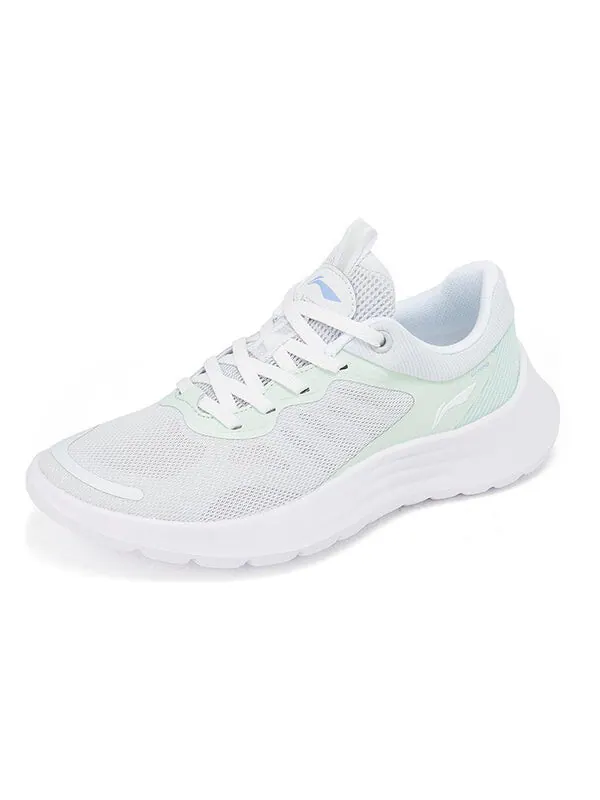Кроссовки легкие перьевые Li-Ning — изображение 3 из 4, белый/зеленый