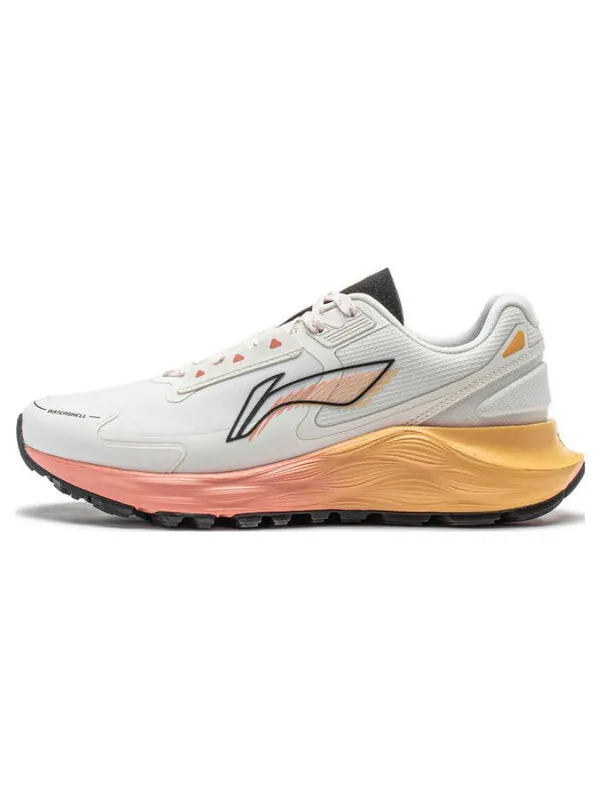 Кроссовки королевский ветер Li-Ning — изображение 2 из 4, белый/желтый/розовый