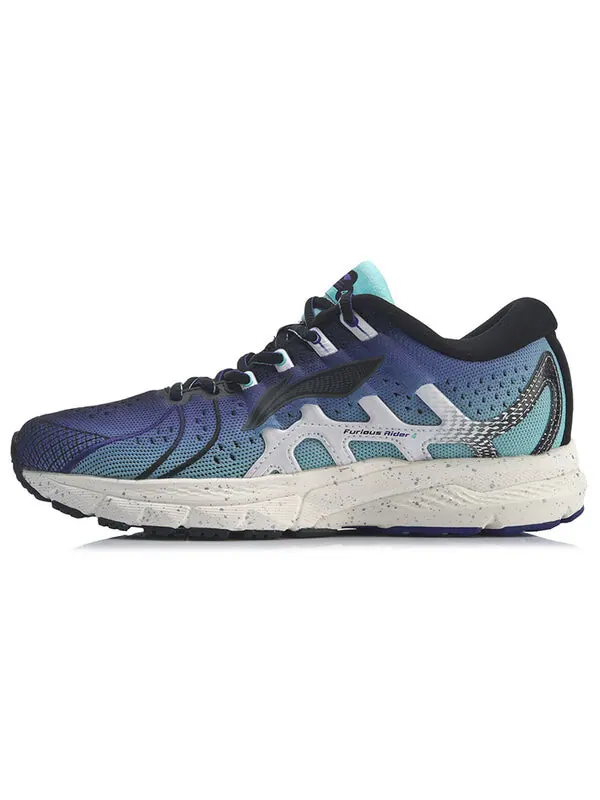 Кроссовки яростный гонщик 4 Li-Ning — изображение 2 из 4, синий/черный/белый