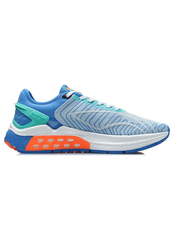 Кроссовки яростный гонщик 5 Li-Ning — изображение 2 из 4, синий/оранжевый/белый