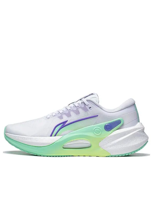 Кроссовки яростный гонщик 7 Li-Ning — изображение 1 из 4, белый/фиолетовый/зеленый