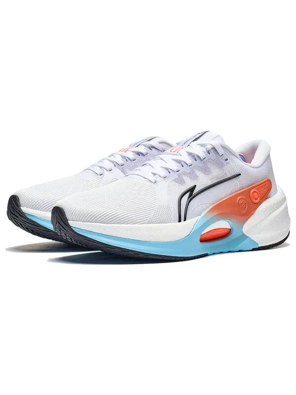 Кроссовки яростный гонщик 7 Li-Ning — изображение 3 из 4, белый/оранжевый/синий