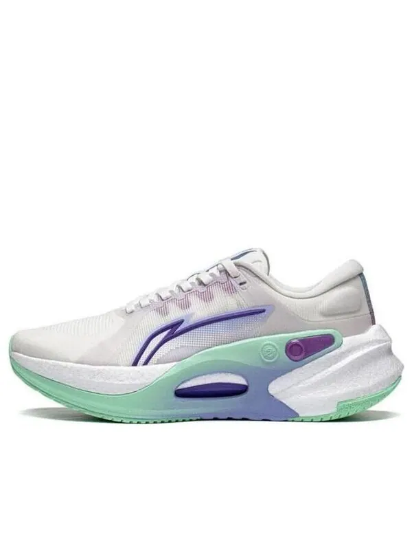 Кроссовки яростный гонщик 7 Li-Ning — изображение 1 из 4, белый/фиолетовый/зеленый