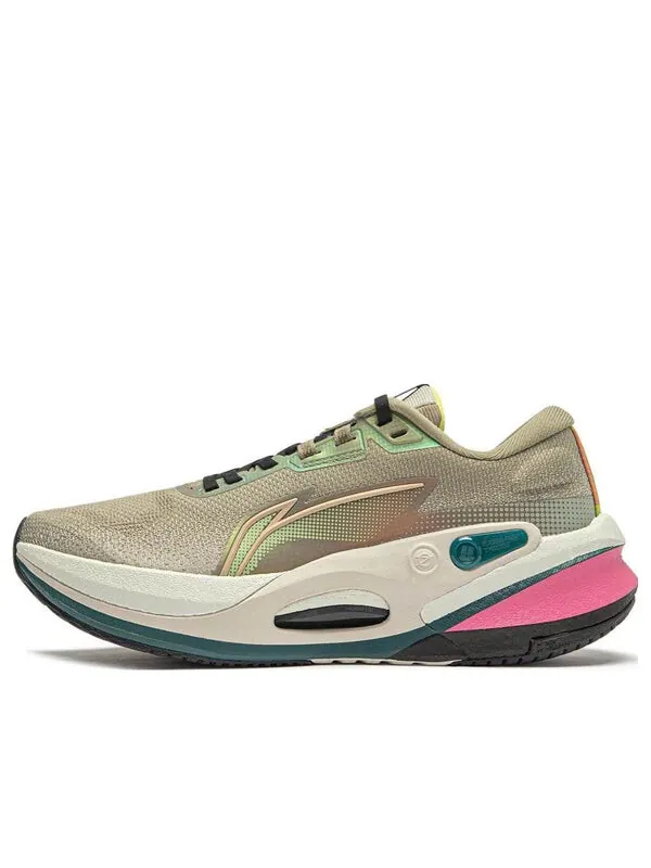 Кроссовки яростный гонщик 7 v2 Li-Ning — изображение 1 из 4, серый/зеленый/бежевый
