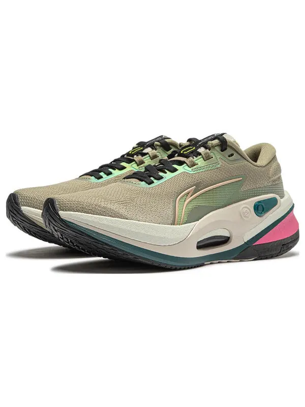 Кроссовки яростный гонщик 7 v2 Li-Ning — изображение 4 из 4, серый/зеленый/бежевый